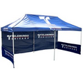 10x15 Tent (frame, canopy top, Back wall and half side skirts)